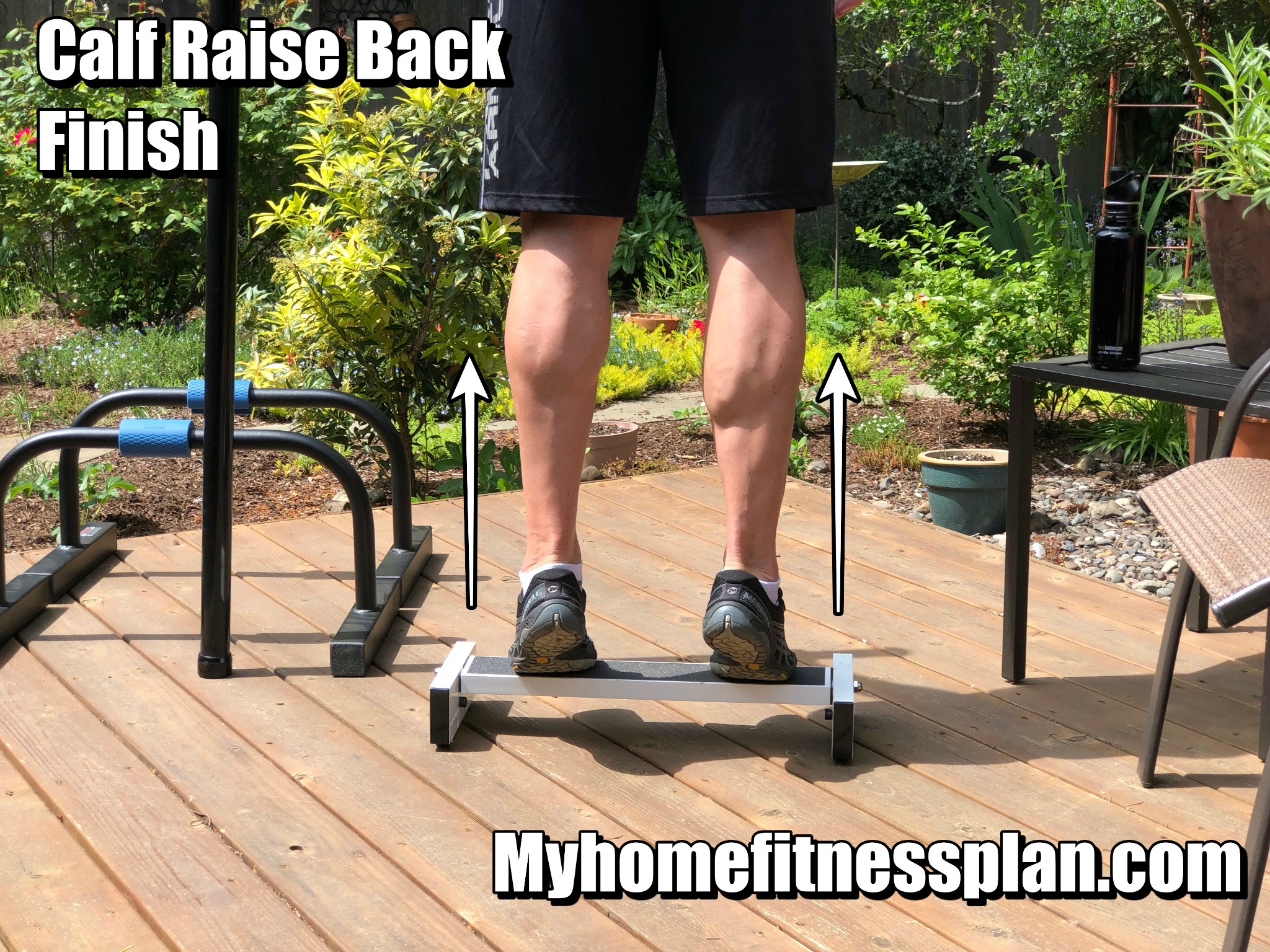 Calf or Heel Raise exercises, position 2