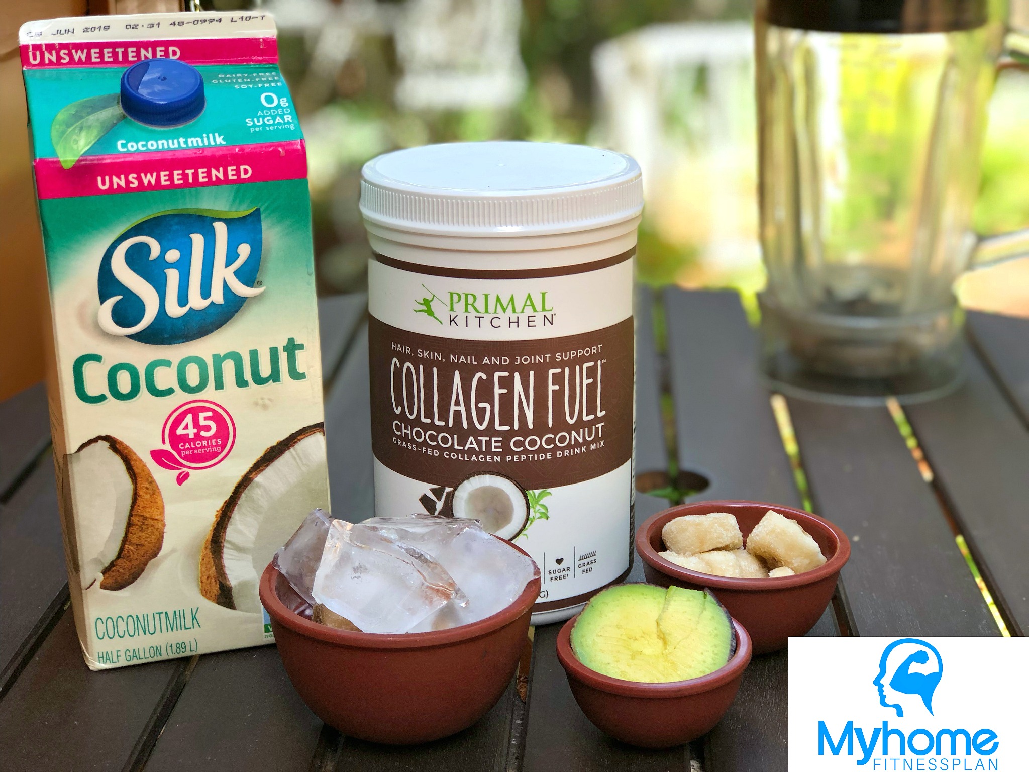 Collagen chocolate protein shake.