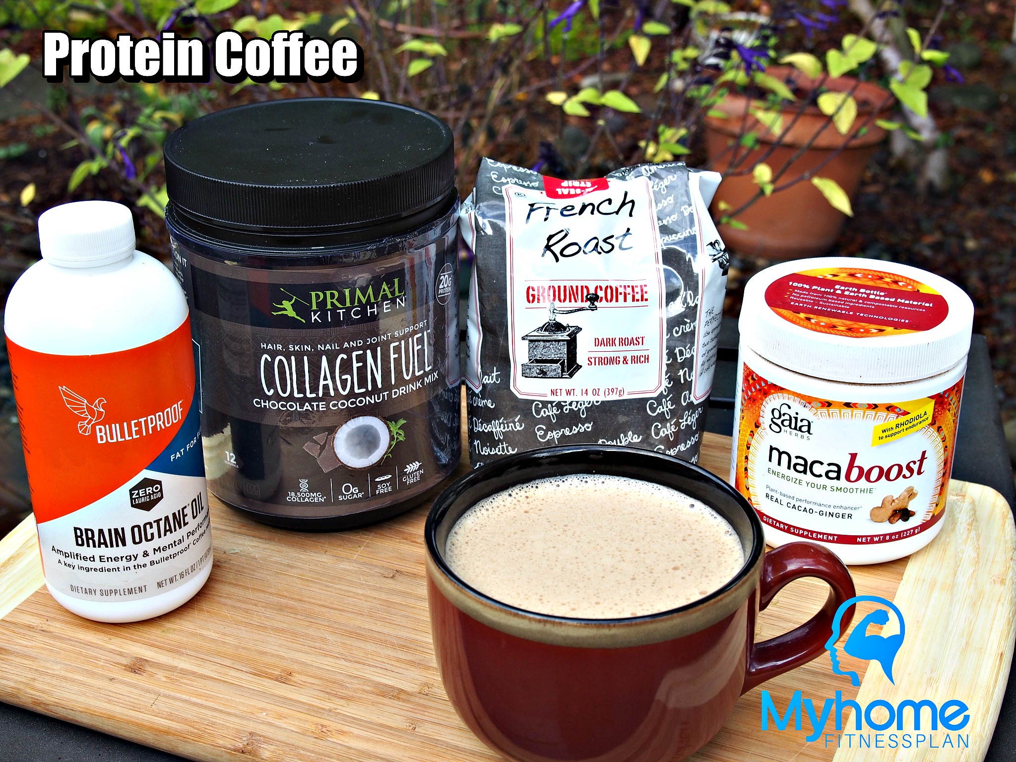 Protein boosted and MCT oil coffee